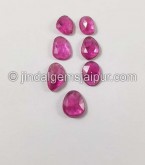 Rubellite Rose Cut Slices